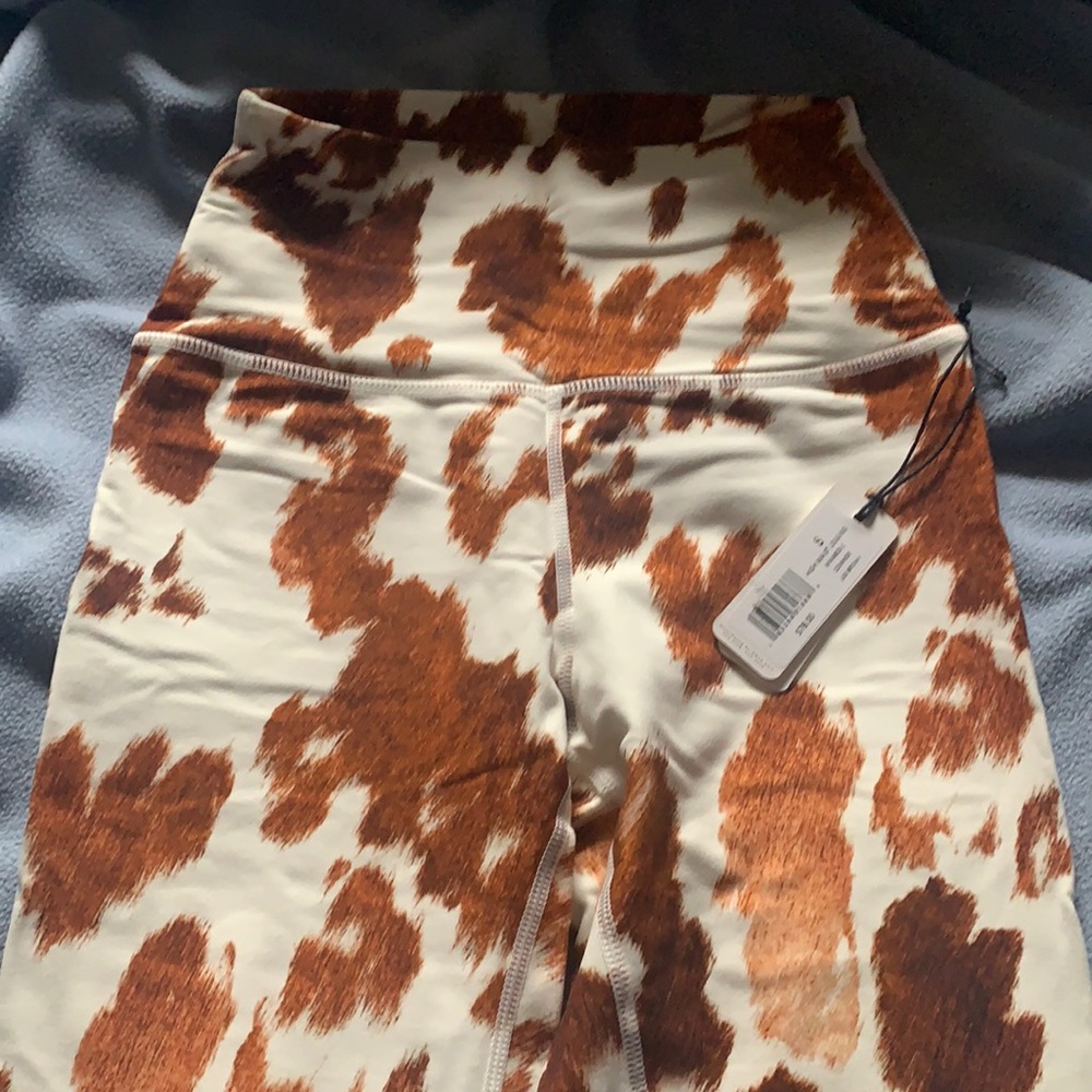 Weworewhat Cow Print Leggings NEVER WORN